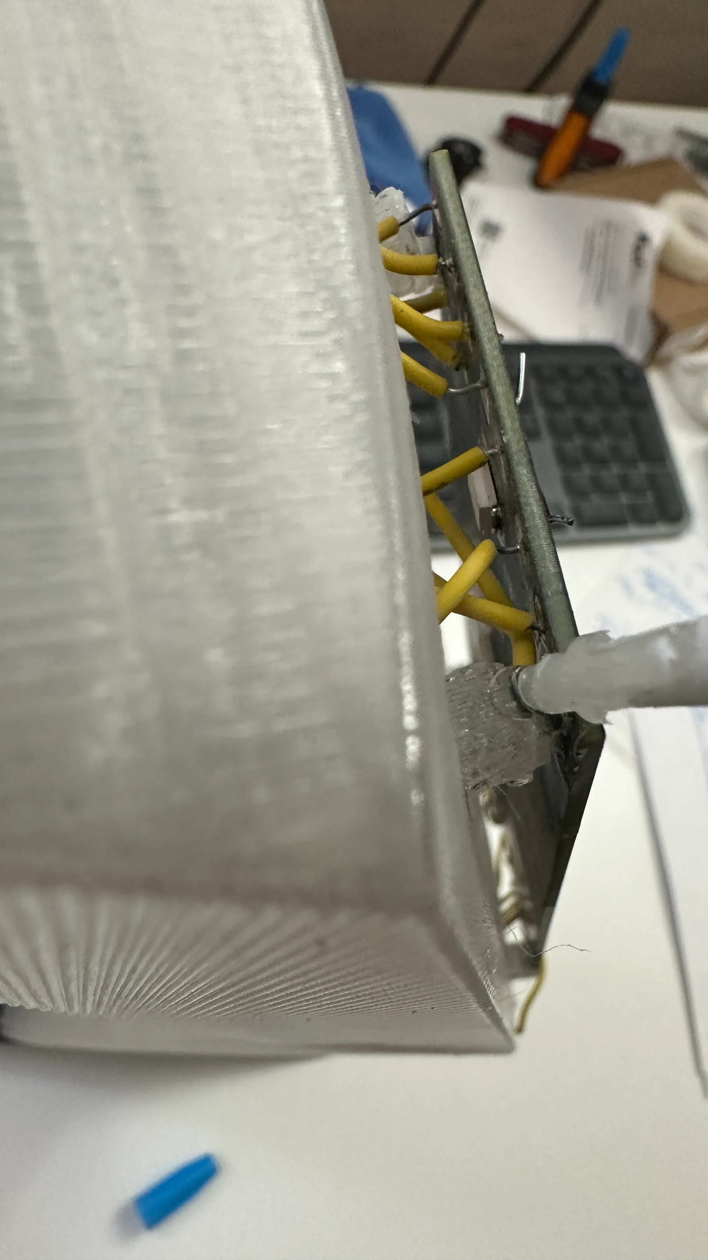 Gluing PCB to mounts