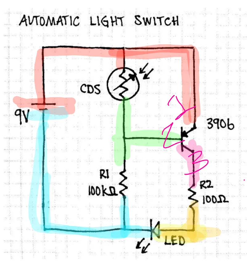 Nightlight Circuit Schematic